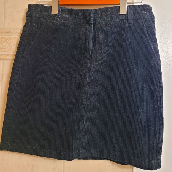 EDC Black Cord Mini Skirt - Picture 1 of 2